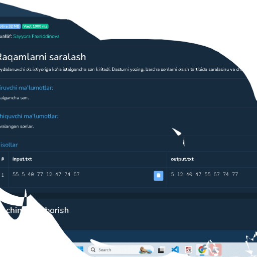 Profile picture of user Ismoilov Shohajhon