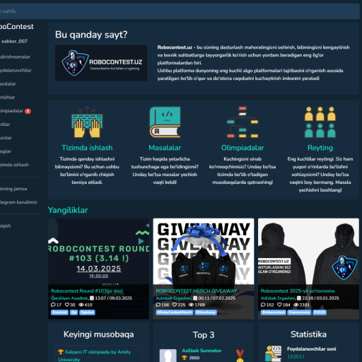 Profile picture of user izzatillo kamoldinov