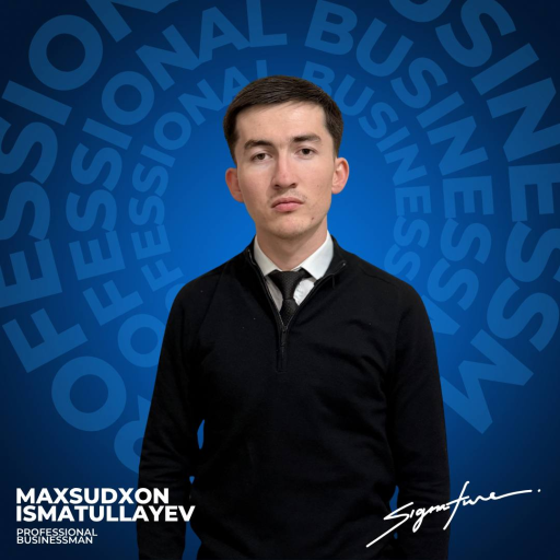 Profile picture of user Maksudkhan Ismatullaev