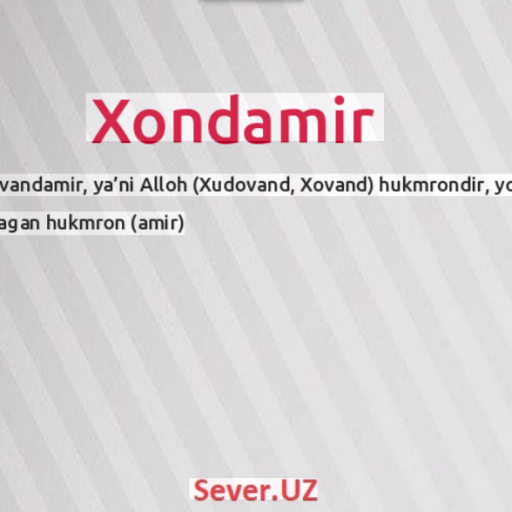 Profile picture of user bozorov xondamir