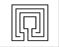 How to Draw a 3 Circuit Square Labyrinth — Free Printable Mazes for All Ages